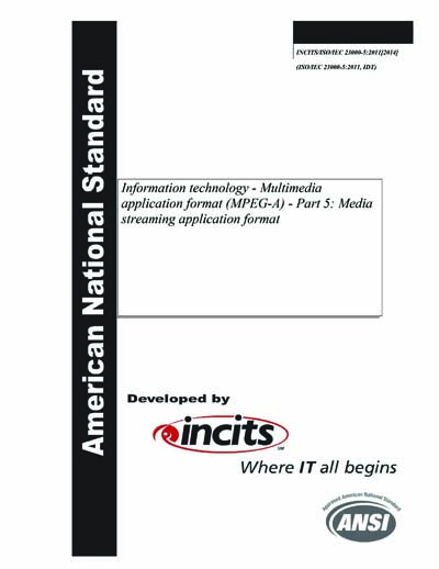 Standards PDF Cover Page
